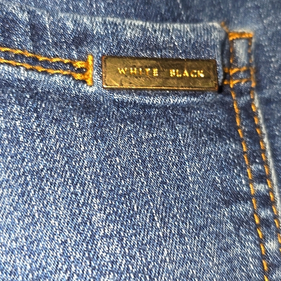 WHBM White House Black Market curvy skinny jeans medium wash 14 - Picture 12 of 12